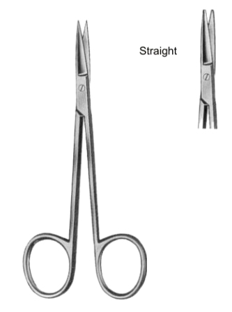 Eye and Fine Scissors Straight 11.5cm/4 1/2"
