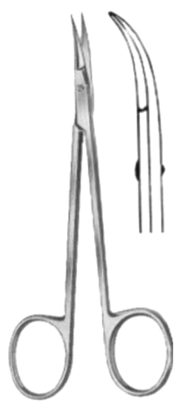 Fine Gum Scissors 11.5cm/4 1/2"