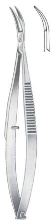 Castroviejo Iridectomy Scissors Curved 10cm/4"