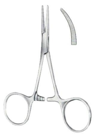 Hartmann Hemostatic Forceps BJ Straight 1:2 10cm/4"