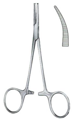 Halstead-Mosquito Hemostatic Forceps BJ Curved 14cm/5 1/2"