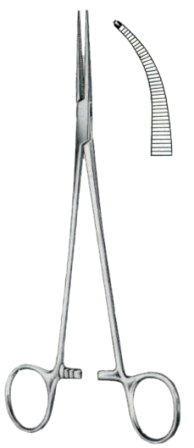 Halstead-Mosquito Hemostatic Forceps BJ Curved 1:2 18cm/7"