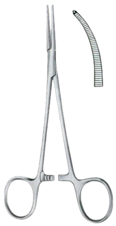 Leriche Hemostatic Forceps BJ Curved 1:2 15cm/6"