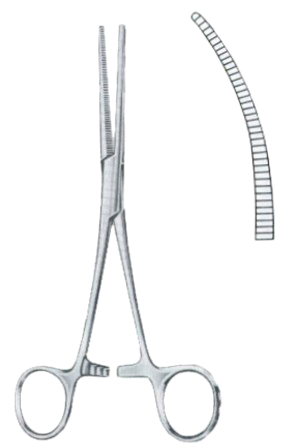 Rochester-Pean Hemostatic Forceps BJ Curved 14cm/5 1/2"