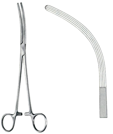 Crafoord-Sellors Hemostatic Forceps BJ Curved 23cm/9"