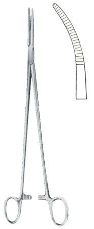 Toennis Dissecting Forceps BJ Curved 26cm/10 1/4"