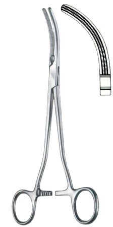 Rogers Parametrium Forceps BJ Full Curved 24cm/9 1/2"