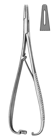 Mathieu Needle Holder grooved jaw 14cm