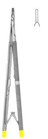Hepp-Schiedel Micro Needle Holders 18cm/7" Smooth TC GOLD