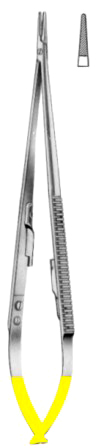 Jacobson Micro Needle Holders 23cm/8 3/4"  TC GOLD