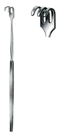 Wound Retractors Standard Blunt  3 Prongs16cm/6 1/4"
