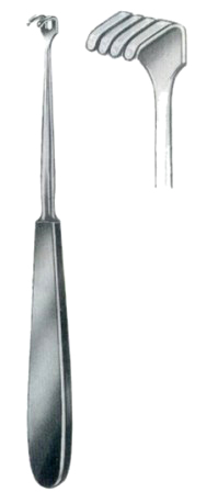Klapp Tendon Sheath Hooks 4 Prongs 17.5cm/7"