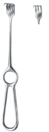 Volkmann Retractors Sharp 3 Prongs 9x13 22cm/8 3/4"