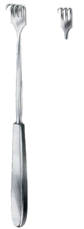 Volkmann Retractors Sharp 3 Prongs 9x13mm 23cm/9"