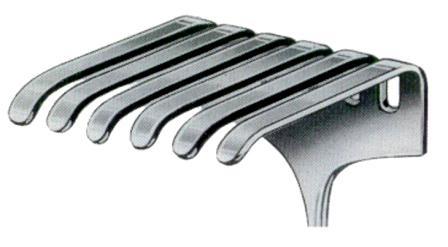 Isreal Retractors 6 Prongs 70x70mm 25cm/10"