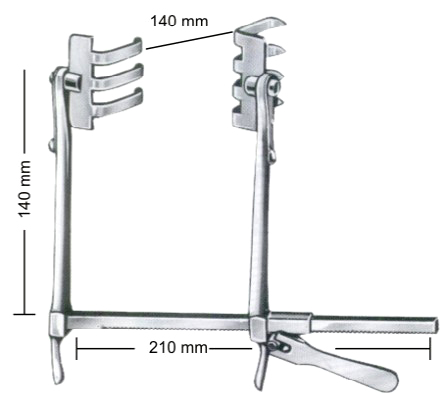 Scoville-Richter Retractors 14cm/5 1/2" Opening I Pair of Blade 17-05944-01