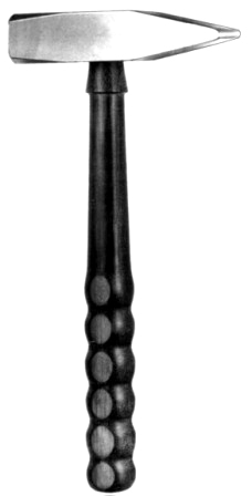 Bone Mallet w/fiber handle, solid steel head 24cm