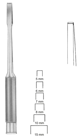 Cloward Bone Chisels   6mm 24cm/9 1/2"