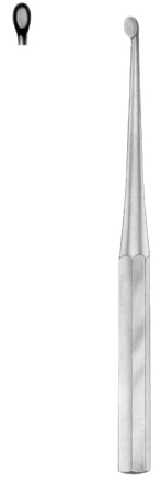 Bruns Bone Curettes 23cm/9" Fig #   2 A