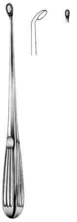 Bruns Bone Curettes 23cm/9" Fig #  00 C
