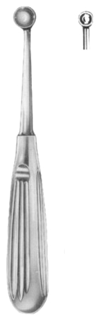 Bruns Bone Curettes 17cm/6 3/4" Fig #  00