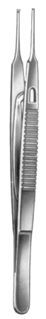 Stevens Iris Forceps Straight  1:2 11cm/4 1/2"