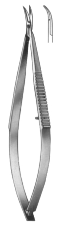 Castroviejo Iridectomy Scissors Curved 10cm/4"