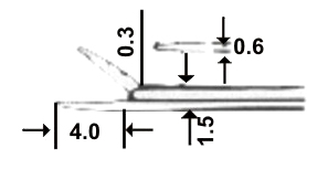 Micro Ear Polypus Dressing Forceps 0.3mm 8cm/3 1/4"